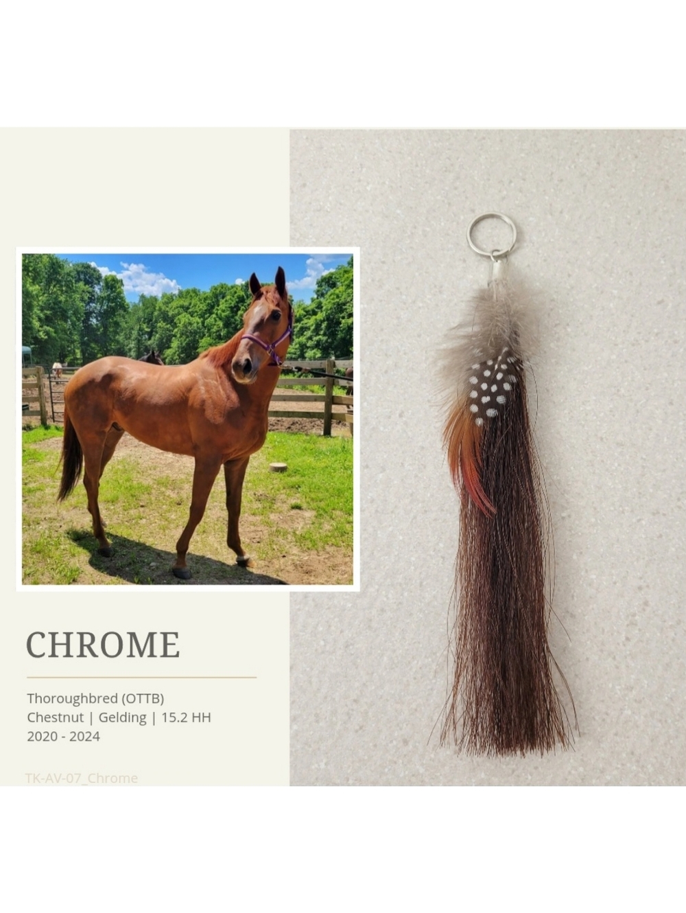 Chrome | Average Tassel Keychain